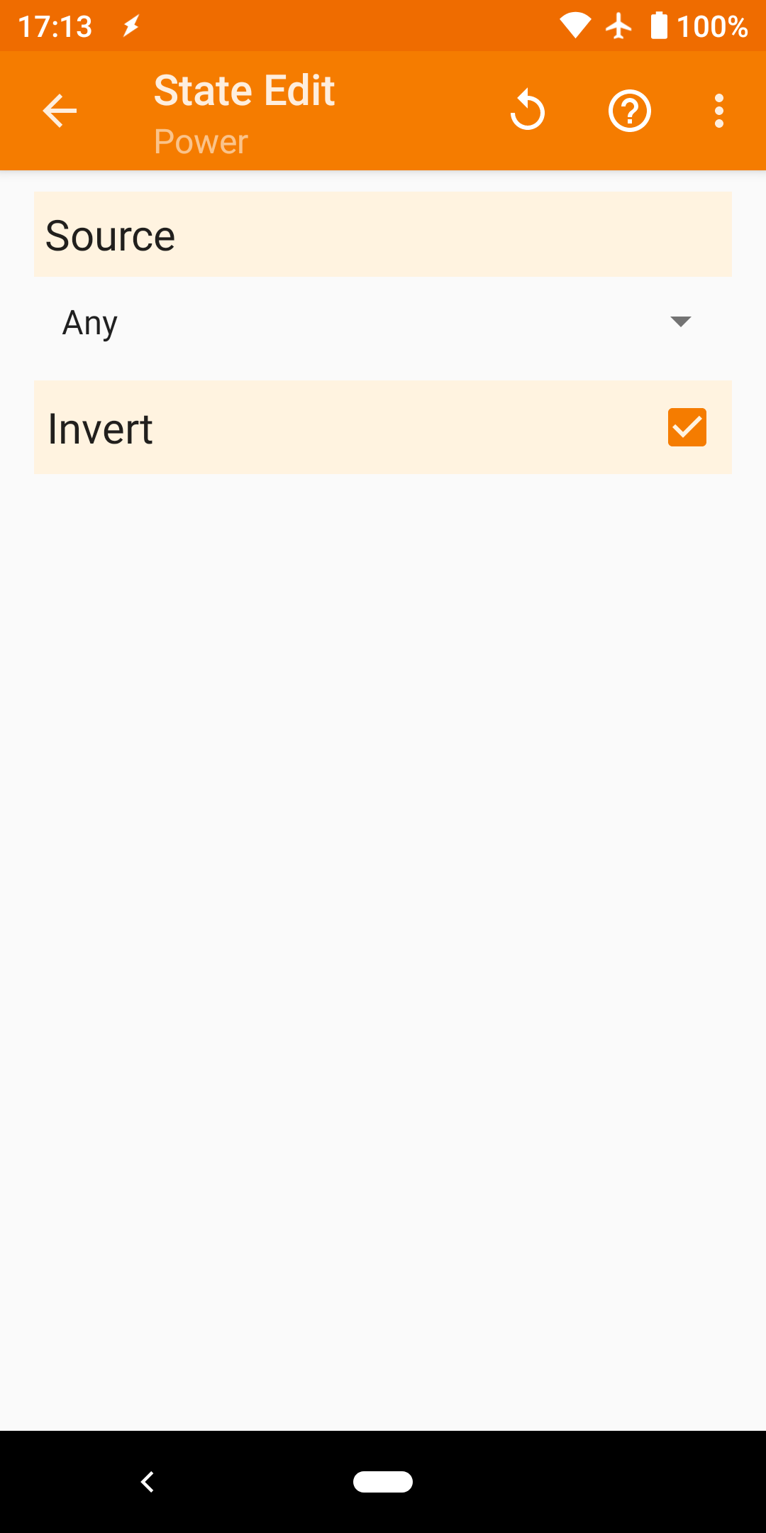 Taskerの実行タスク一覧画面